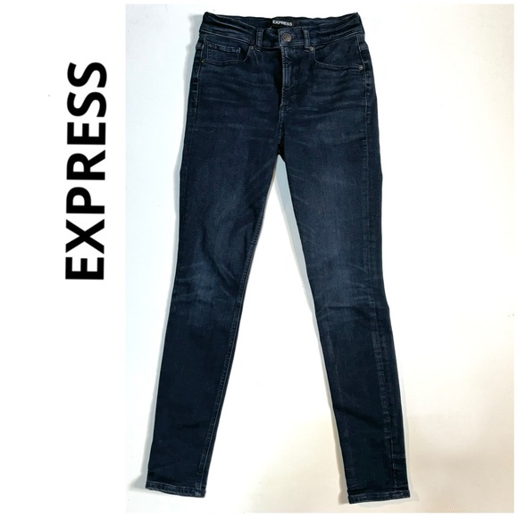 EXPRESS High Rise Legging Jegging Jeans 2 - Picture 1 of 8